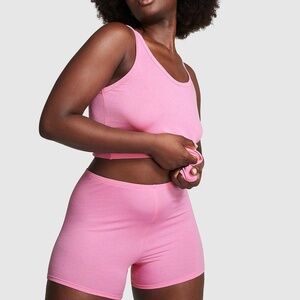 Ribbed Modal Scoop Tank & Bike Shorts